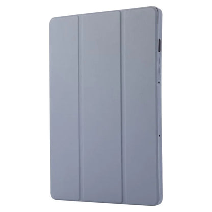 For Samsung Galaxy Tab S9 / Tab S9 FE Tablet Case Tri-Fold Stand Solid Color Shockproof PU Cover with Pencil Slot
