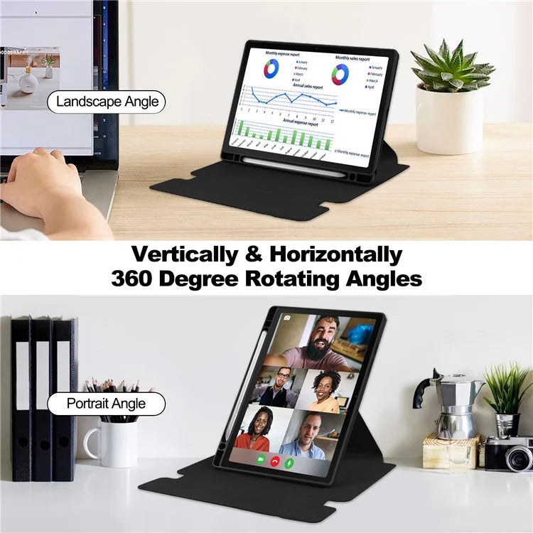 For Samsung Galaxy Tab A8 10.5 (2021) / (2022) Rotating Case PU Leather Tablet Cover (without Keyboard)