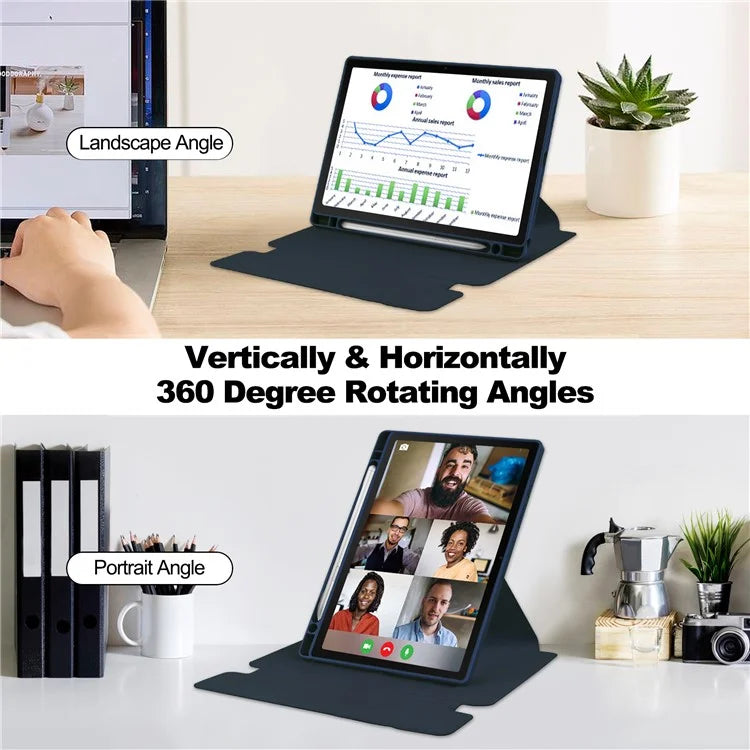 For Samsung Galaxy Tab A8 10.5 (2021) / (2022) Rotating Case PU Leather Tablet Cover (without Keyboard)