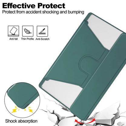 For Samsung Galaxy Tab A8 10.5 (2021) / (2022) Rotating Case PU Leather Tablet Cover (without Keyboard)ish Green