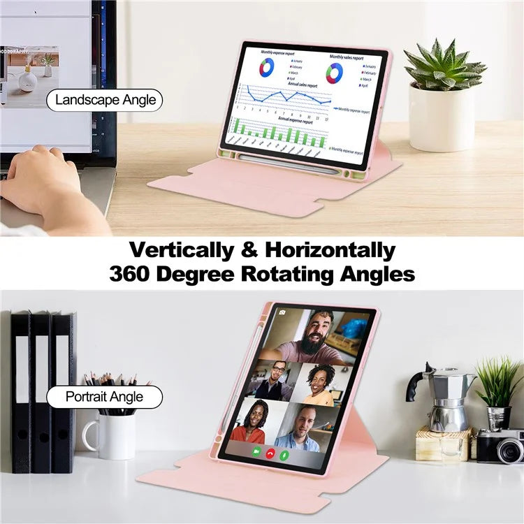 For Samsung Galaxy Tab A8 10.5 (2021) / (2022) Rotating Case PU Leather Tablet Cover (without Keyboard)