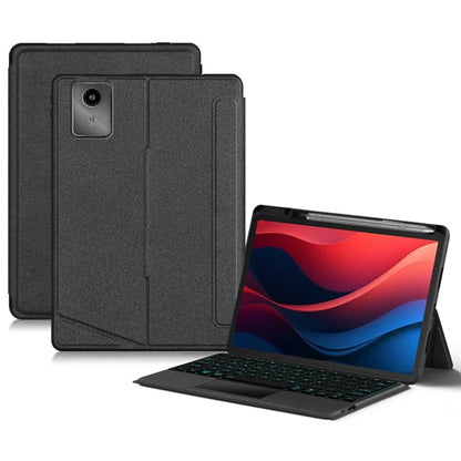 For Lenovo Tab M11 / Xiaoxin Pad 11 2024 Tablet Case Leather Stand Cover+Detachable Bluetooth Keyboard with Backlight