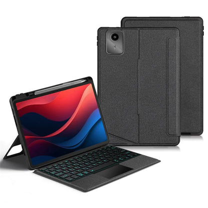 For Lenovo Tab M11 / Xiaoxin Pad 11 2024 Tablet Case Leather Stand Cover+Detachable Bluetooth Keyboard with Backlight