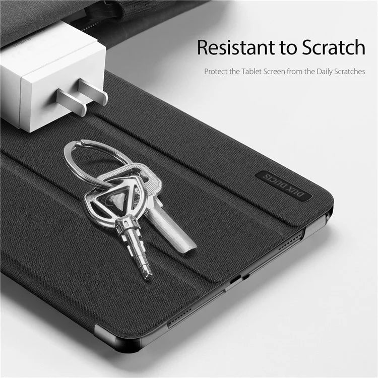 DUX DUCIS Domo Series for Lenovo Tab M11 / Xiaoxin Pad 11 2024 Leather Case Tri-fold Stand Tablet Cover
