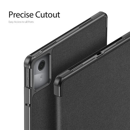 DUX DUCIS Domo Series for Lenovo Tab M11 / Xiaoxin Pad 11 2024 Leather Case Tri-fold Stand Tablet Cover