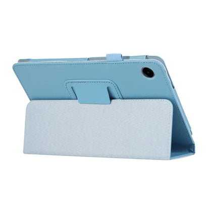 For Samsung Galaxy Tab A9 Tablet Case Litchi Texture PU Leather Bi-fold Stand Cover