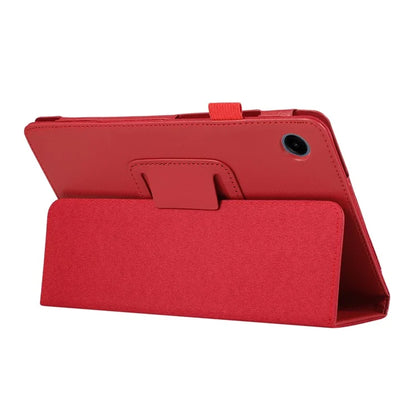 For Samsung Galaxy Tab A9 Tablet Case Litchi Texture PU Leather Bi-fold Stand Cover