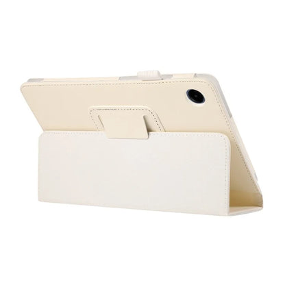 For Samsung Galaxy Tab A9 Tablet Case Litchi Texture PU Leather Bi-fold Stand Cover