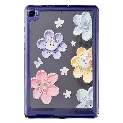 For Samsung Galaxy Tab S6 Lite (2024) / S6 Lite (2022) / S6 Lite (2020) P610 P615 Case Oil Painting Flower Tablet Cover