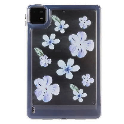 For Xiaomi Pad 6 Case Oil Painting Flower Pattern PC+TPU Tablet Cover