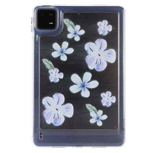 For Xiaomi Pad 6 Case Oil Painting Flower Pattern PC+TPU Tablet Cover