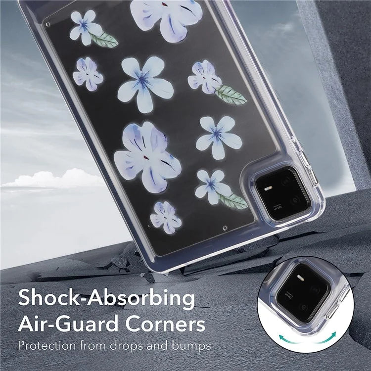 For Xiaomi Pad 6 Case Oil Painting Flower Pattern PC+TPU Tablet Cover