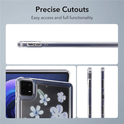 For Xiaomi Pad 6 Case Oil Painting Flower Pattern PC+TPU Tablet Cover