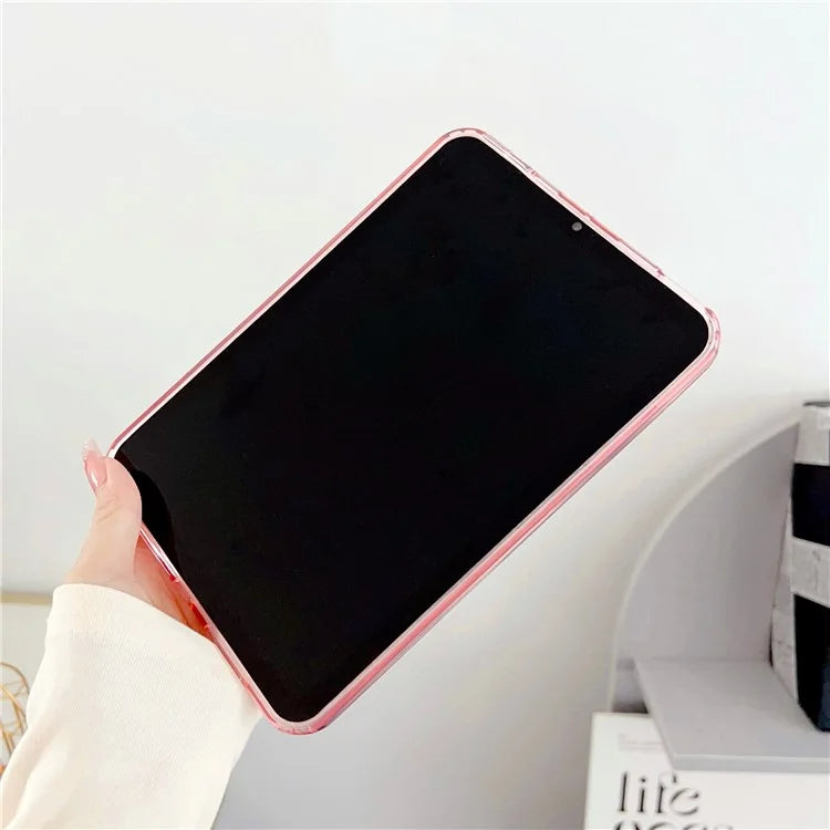 For iPad mini (2021) Case Oil Painting Flower Pattern Protective Tablet Cover and Rabbit
