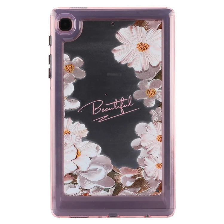 For Samsung Galaxy Tab A7 Lite 8.7-inch T225 T220 Case Flower Pattern PC+TPU Tablet Cover