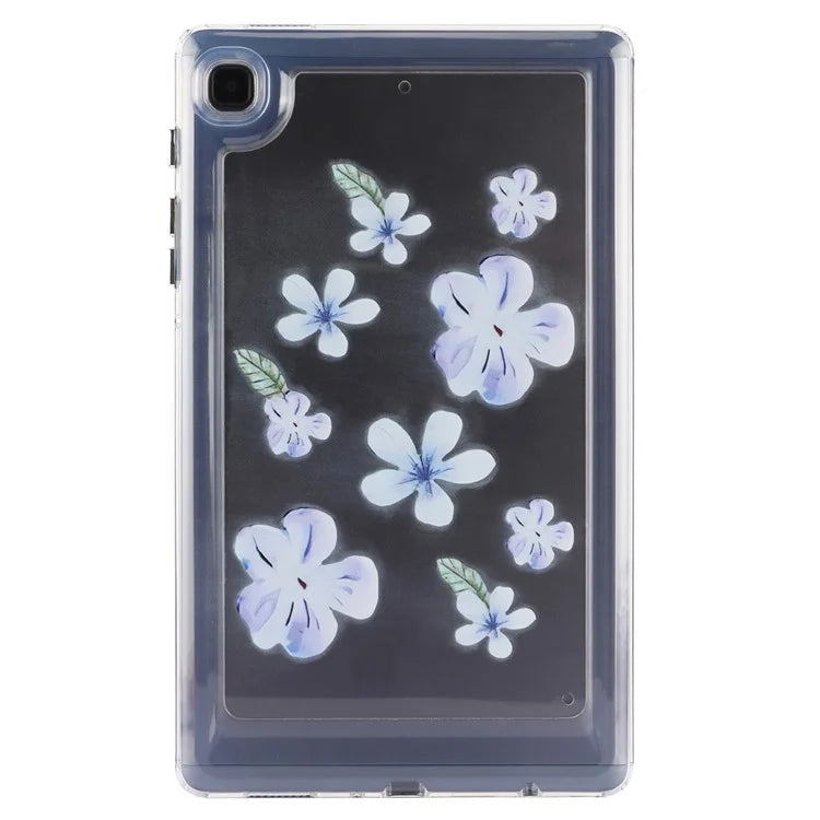For Samsung Galaxy Tab A7 Lite 8.7-inch T225 T220 Case Flower Pattern PC+TPU Tablet Cover