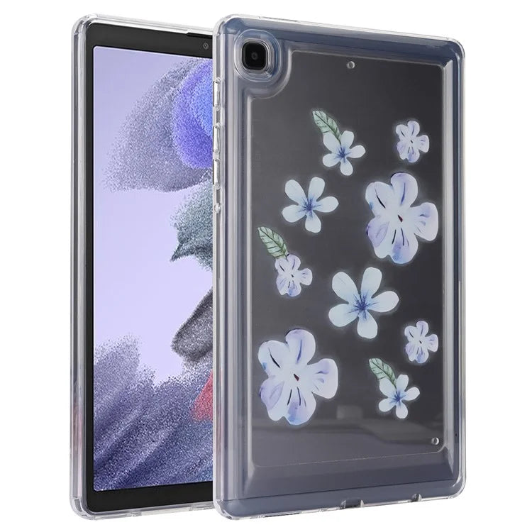 For Samsung Galaxy Tab A7 Lite 8.7-inch T225 T220 Case Flower Pattern PC+TPU Tablet Cover