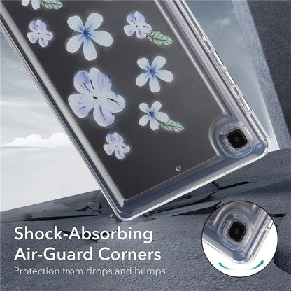 For Samsung Galaxy Tab A7 Lite 8.7-inch T225 T220 Case Flower Pattern PC+TPU Tablet Cover