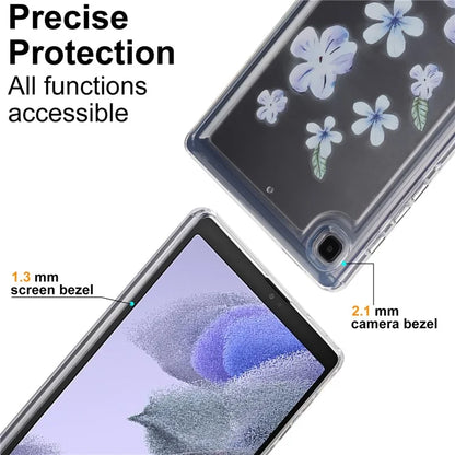 For Samsung Galaxy Tab A7 Lite 8.7-inch T225 T220 Case Flower Pattern PC+TPU Tablet Cover