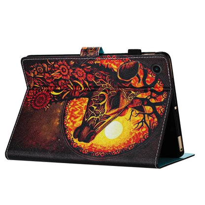 For Lenovo Tab M10 Plus (3rd Gen) Case Pattern Printing Auto Sleep / Wake PU Leather Tablet Cover