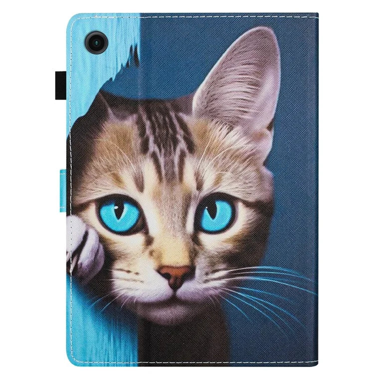 For Lenovo Tab M10 Plus (3rd Gen) Case Pattern Printing Auto Sleep / Wake PU Leather Tablet Cover