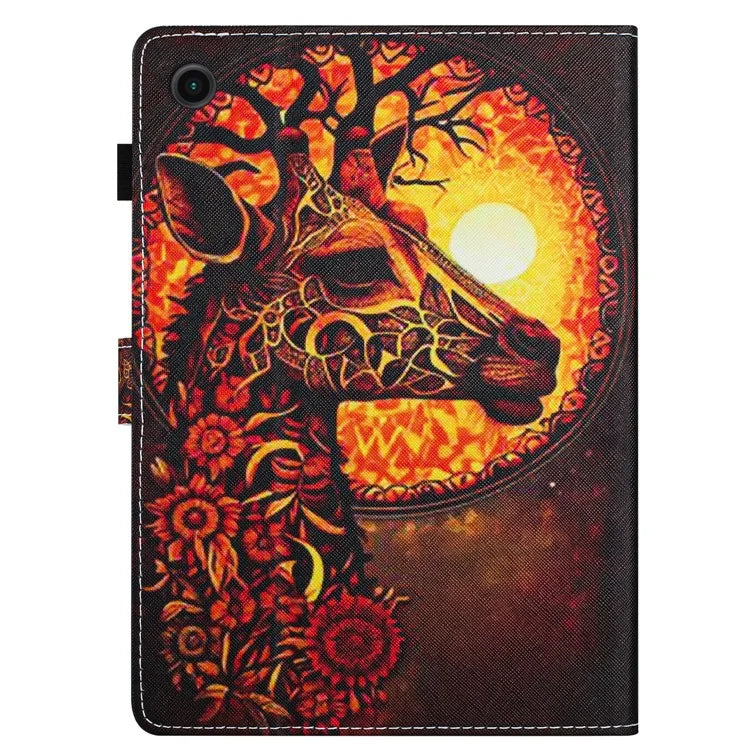 For Lenovo Tab M10 Plus Tablet Case Pattern Printed Shockproof PU Leather Folio Flip Cover