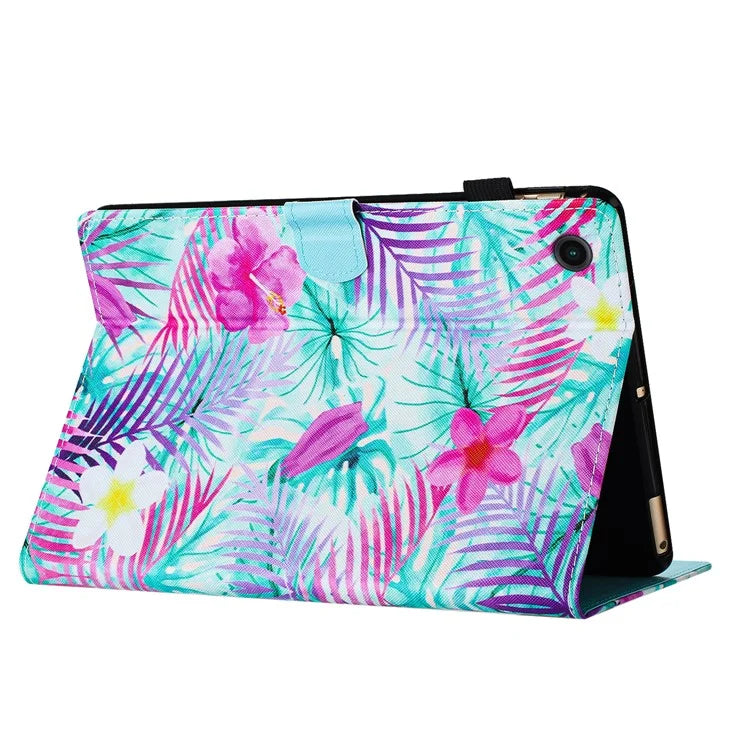 For Lenovo Tab M10 Plus Tablet Case Pattern Printed Shockproof PU Leather Folio Flip Cover