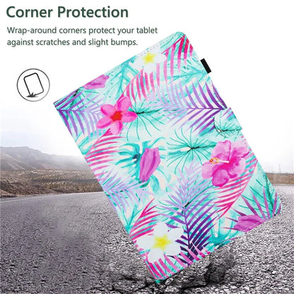 For Lenovo Tab M10 Plus Tablet Case Pattern Printed Shockproof PU Leather Folio Flip Cover