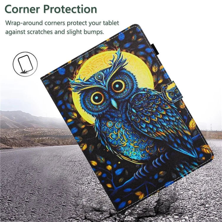 For Lenovo Tab M10 HD Gen 2 Shockproof Case Pattern Printing PU Leather Tablet Cover