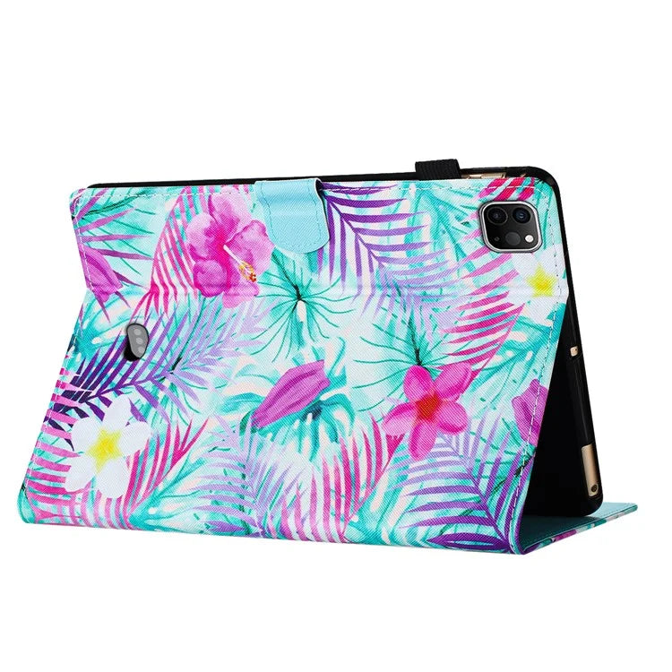 For iPad Pro 11-inch (2018) / (2020) / (2021) / (2022) / iPad Air (2020) / (2022) Case Pattern Printed Anti-Drop PU Leather Flip Tablet Cover