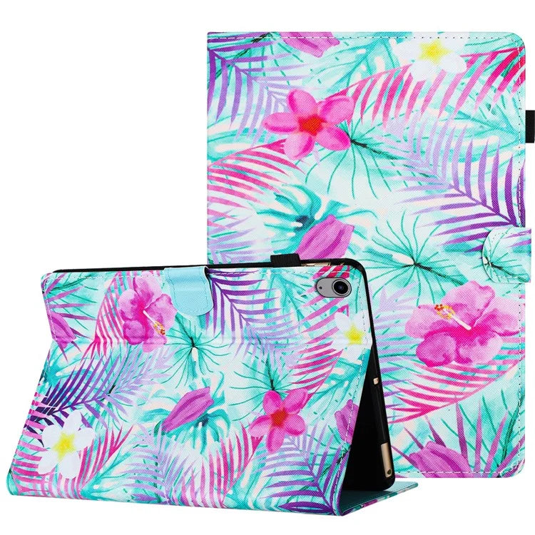 For iPad mini (2021) Protective Case Pattern Printed Card Slot PU Leather Folio Flip Cover