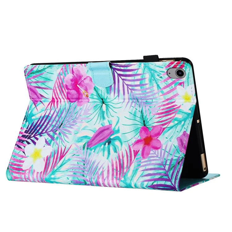 For iPad mini (2021) Protective Case Pattern Printed Card Slot PU Leather Folio Flip Cover