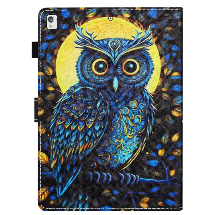 For iPad 10.2 (2021) / (2019) / (2020) Tablet Case Pattern Printed Anti-Drop PU Leather Folio Flip Cover