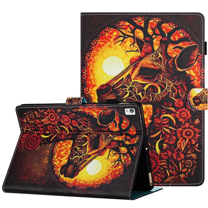 For iPad 10.2 (2021) / (2019) / (2020) Tablet Case Pattern Printed Anti-Drop PU Leather Folio Flip Cover