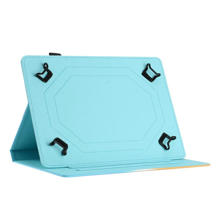 Universal Case for 10-inch Tablet, PU Leather Pattern Stand Folio Protective Cover