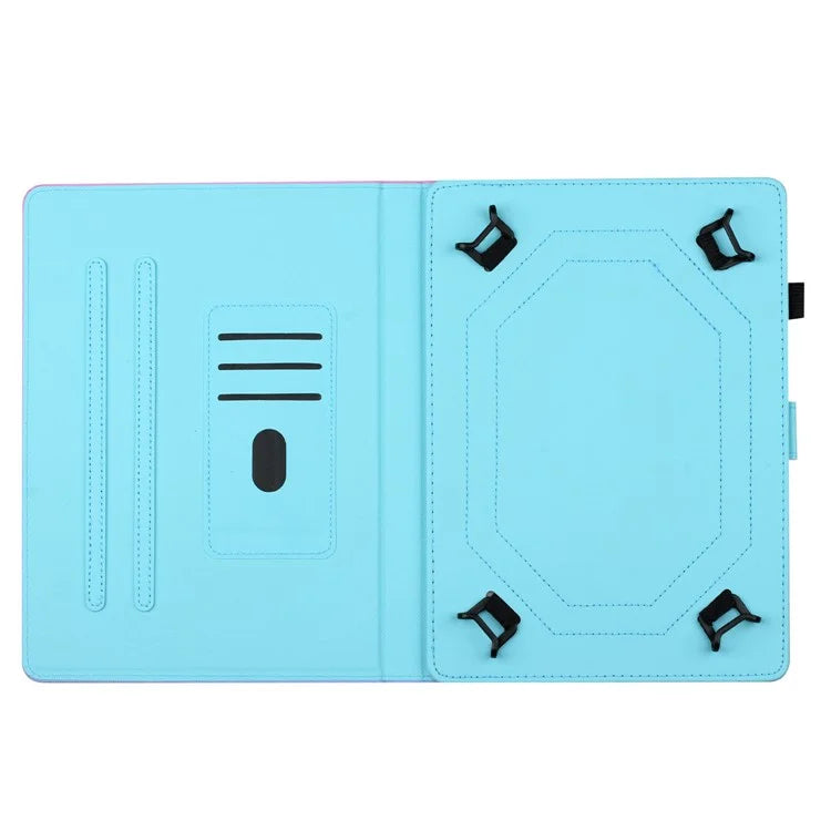 Universal Case for 10-inch Tablet, PU Leather Pattern Stand Folio Protective Cover