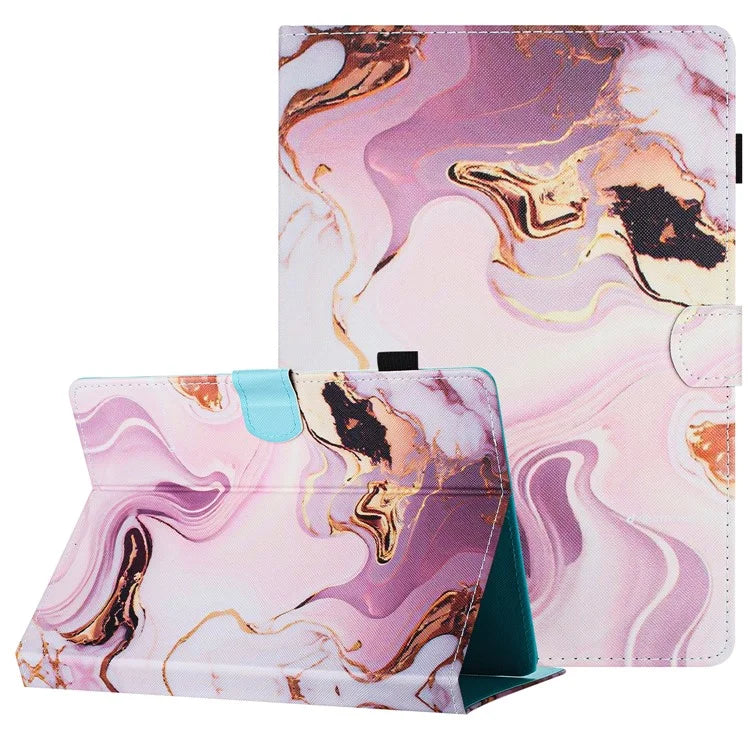 Universal Case for 10-inch Tablet, PU Leather Pattern Stand Folio Protective Cover