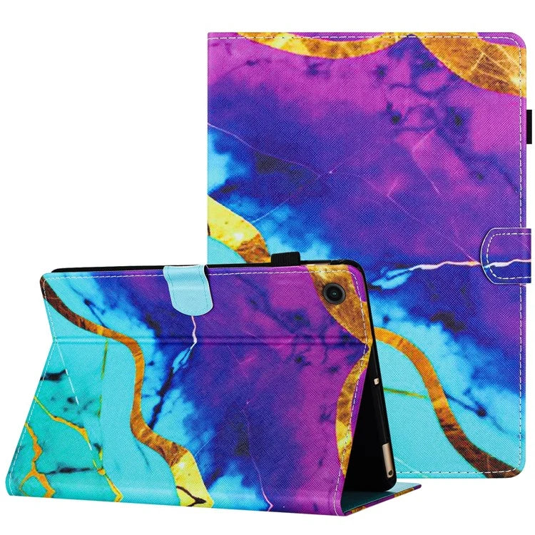 For Lenovo Tab M10 Plus (3rd Gen) Smart Case PU Leather Pattern Stand Tablet Cover