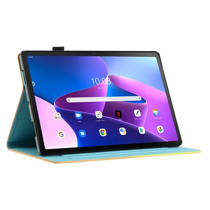 For Lenovo Tab M10 Plus (3rd Gen) Smart Case PU Leather Pattern Stand Tablet Cover