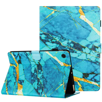 For Lenovo M10 Plus X606F Pattern Folio Cover PU Leather Stand Tablet Case