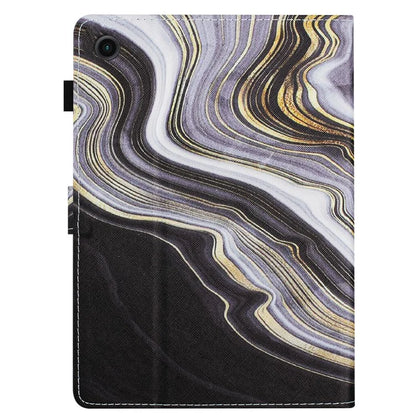 For Lenovo M10 Plus X606F Pattern Folio Cover PU Leather Stand Tablet Case