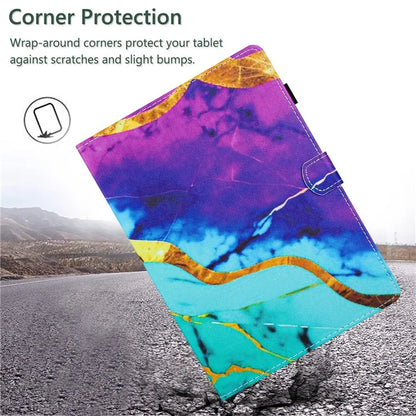 For Lenovo M10 Plus X606F Pattern Folio Cover PU Leather Stand Tablet Case
