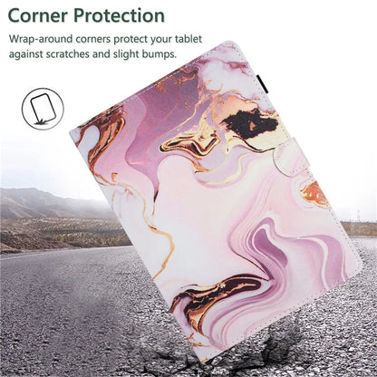 For Samsung Galaxy Tab A9 Protective Cover PU Leather Smart Pattern Tablet Case
