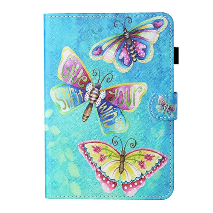 For Samsung Galaxy Tab A9+ Case PU Leather Stand Pattern Tablet Cover