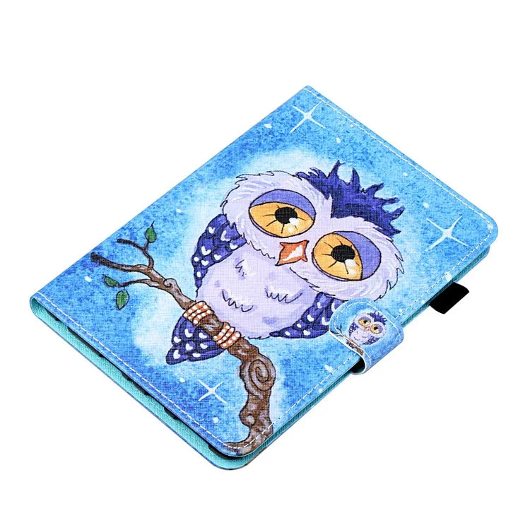 For Samsung Galaxy Tab A9+ Case PU Leather Stand Pattern Tablet Cover