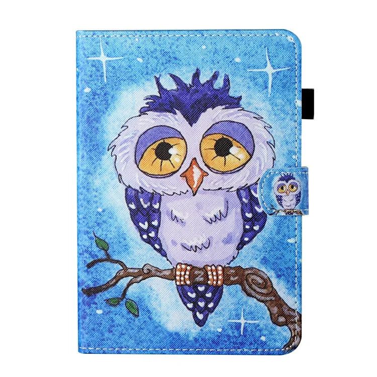 For Samsung Galaxy Tab A9+ Case PU Leather Stand Pattern Tablet Cover