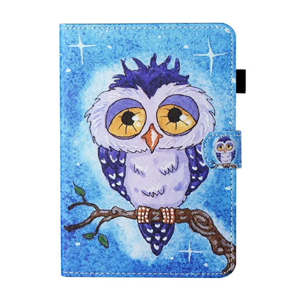For Samsung Galaxy Tab A9+ Case PU Leather Stand Pattern Tablet Cover