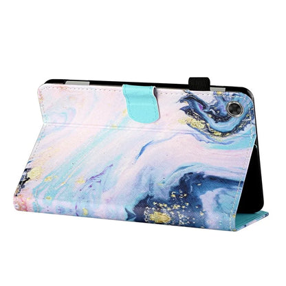 For Samsung Galaxy Tab A9+ Case PU Leather Stand Pattern Tablet Cover