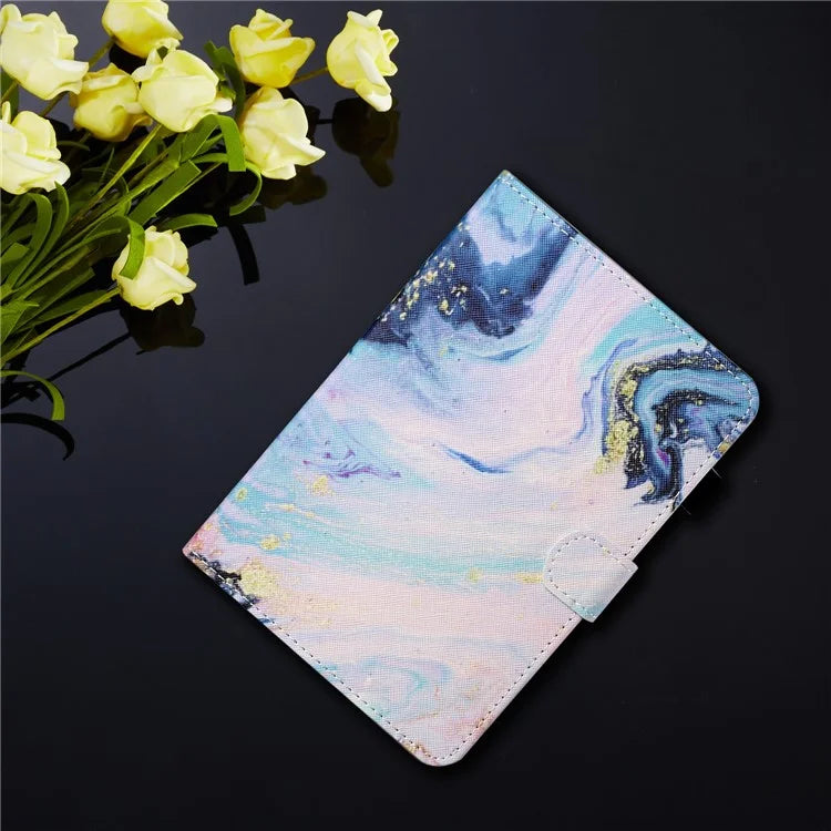 For Samsung Galaxy Tab A9+ Case PU Leather Stand Pattern Tablet Cover