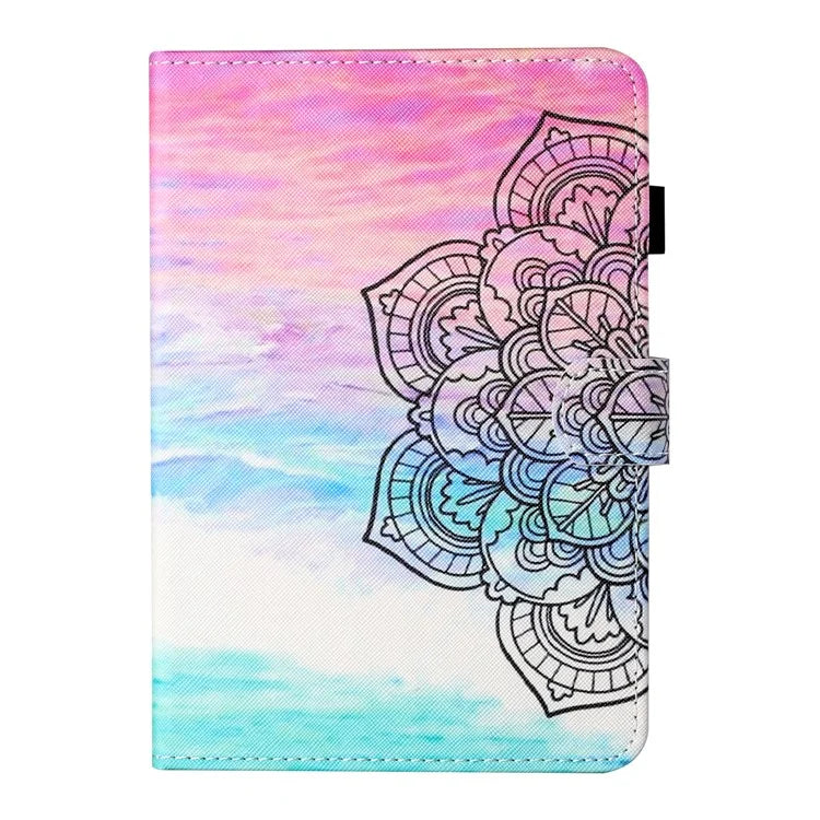 For Samsung Galaxy Tab A9+ Case PU Leather Stand Pattern Tablet Cover